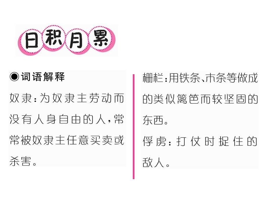 六年级上册语文习题课件－27 奴隶英雄｜语文S版_第2页