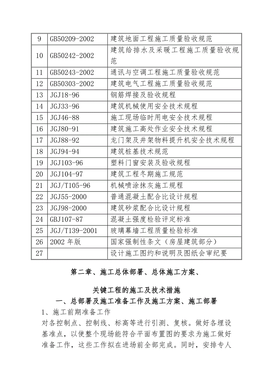 XXX生产车间、综合楼工程施工组织设计_第3页