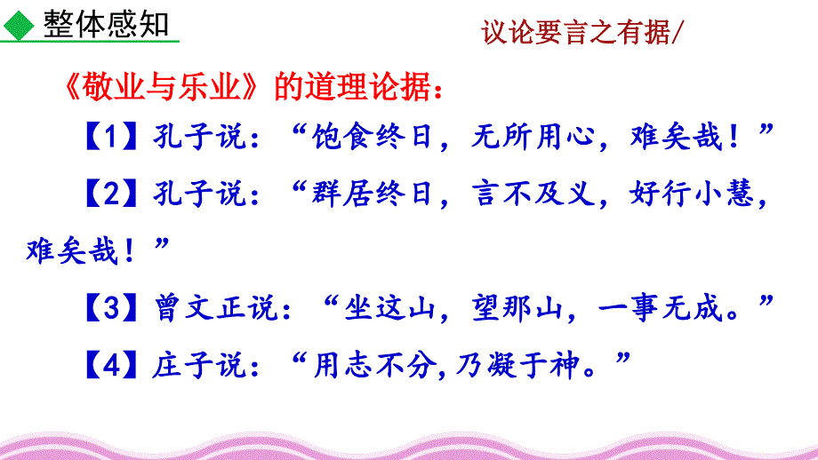 2021年秋人教版九年级上册语文教学课件 写作议论要言之有据_第3页