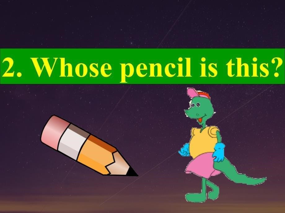 四年级下册英语课件-Unit1 Lesson 2 Is this your pencil？｜冀教版 (共13张PPT)_第5页