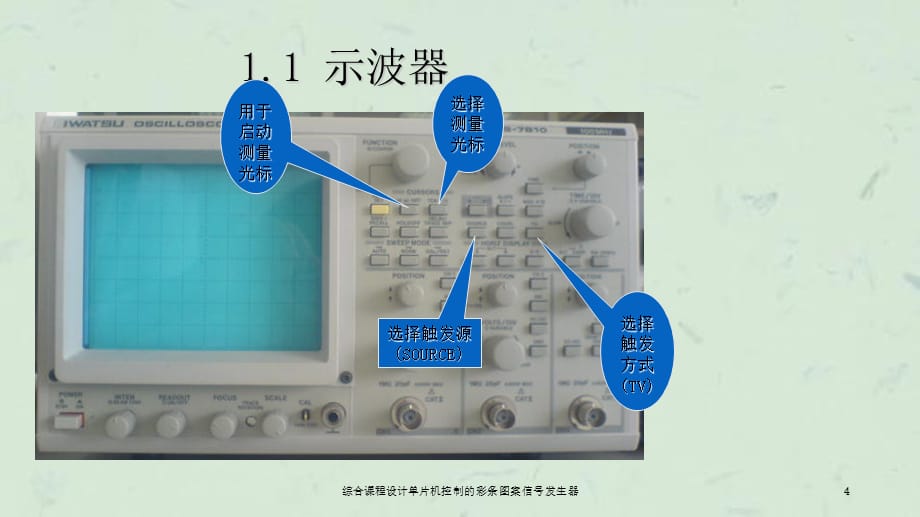 综合课程设计单片机控制的彩条图案信号发生器课件_第4页