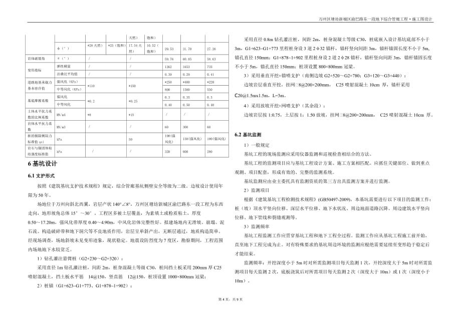 综合管廊工程结构工程施工图设计说明_第4页