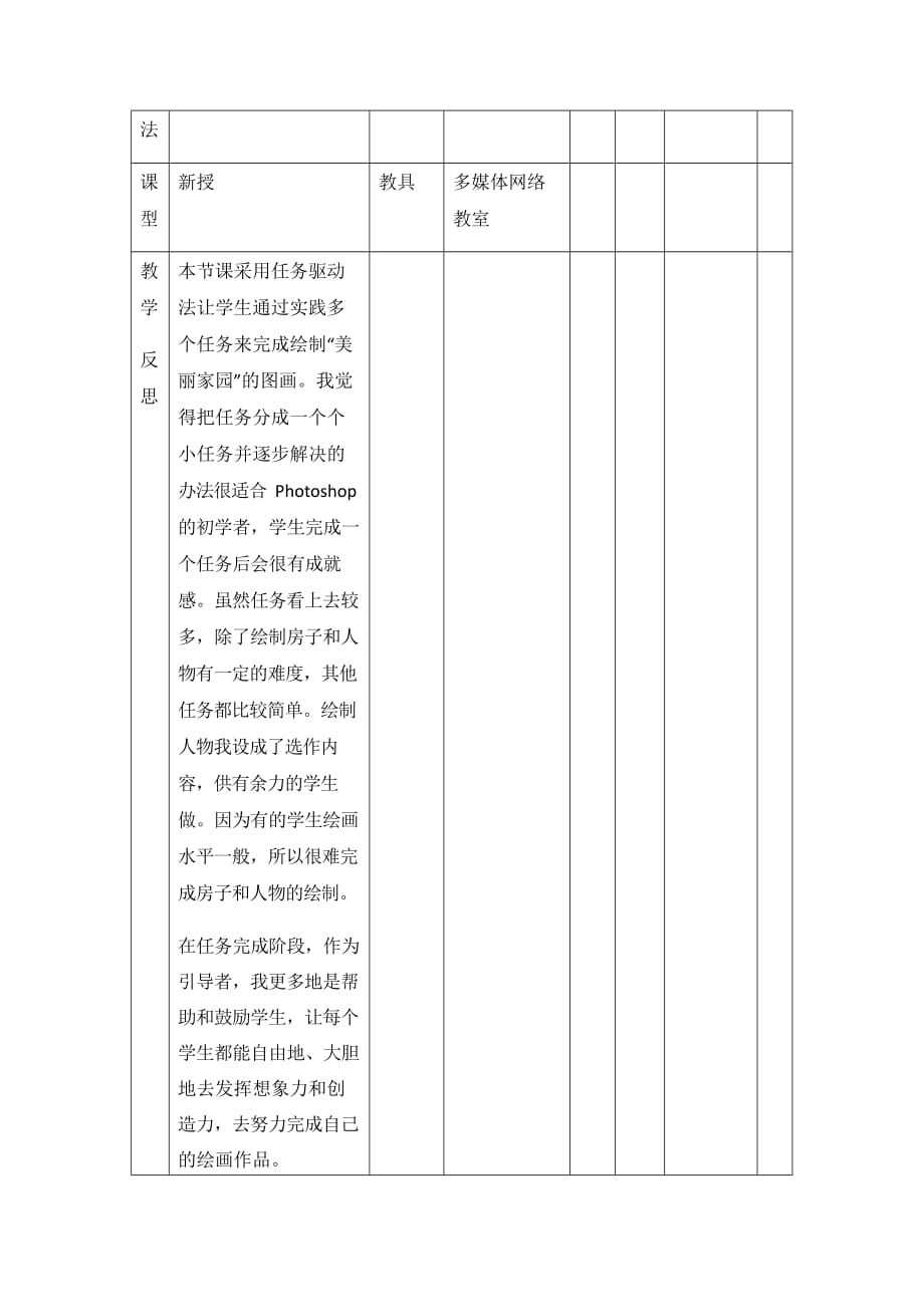 冀教版七年级信息技术21《绘制图画》教案教学设计_第3页