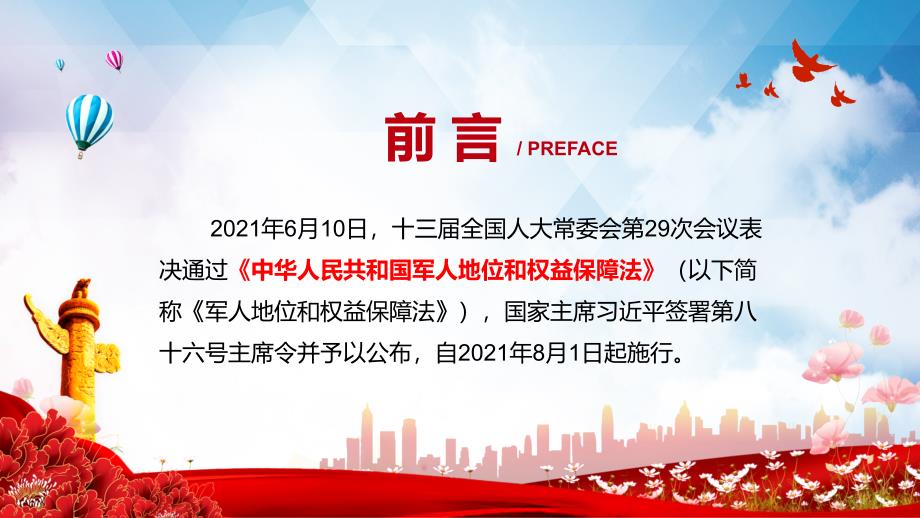 全文解读2021年《军人地位和权益保障法》PPT解释课件_第2页