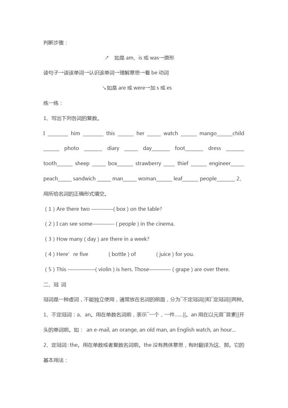 (完整版)小升初英语语法大全(最新整理)_第2页