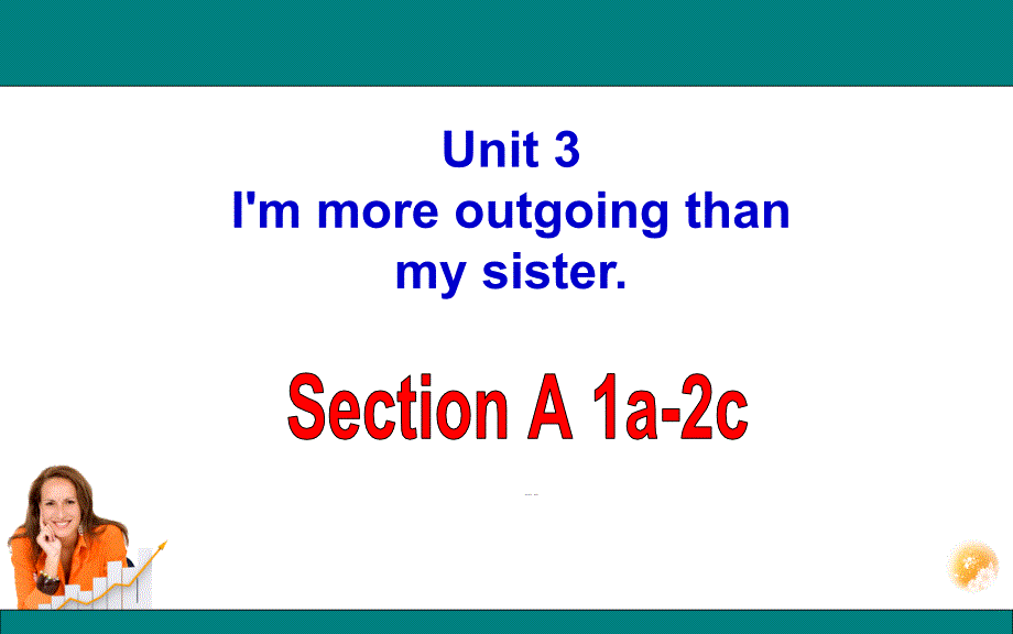 人教版八年级上 Unit 3 I‘m more outgoing than my sister Section A 1a-2c 课件 (共33张PPT)_第1页