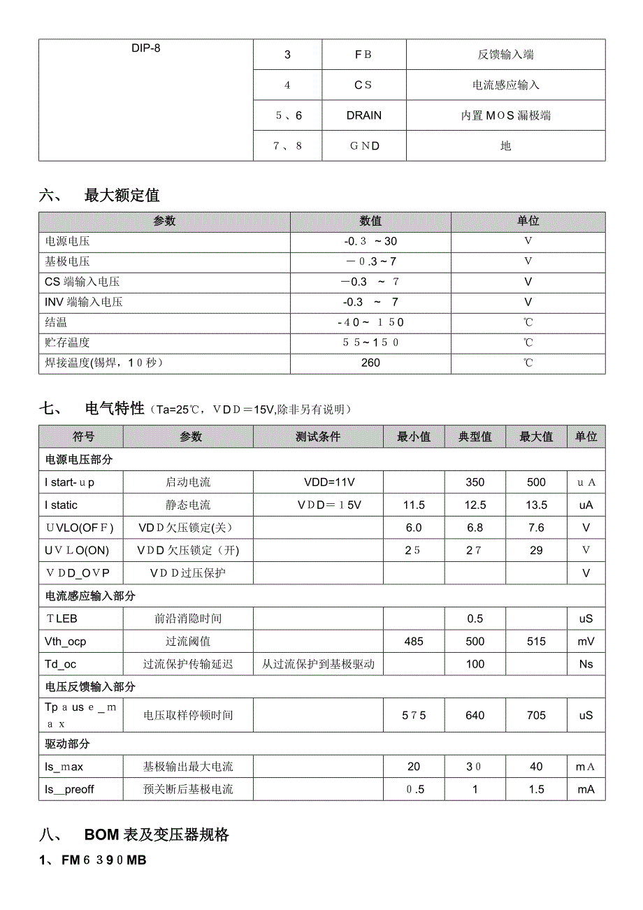 自-FM6390系列(高精度LED控制器IC)_第2页