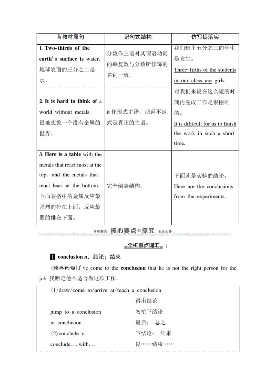 2021-2022学年高一英语外研版必修1学案：Module5SectionⅡ_第3页