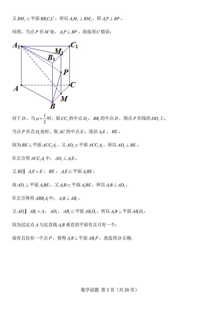 2021年普通高等学校招生全国统一考试（新高考Ⅰ卷）_第3页