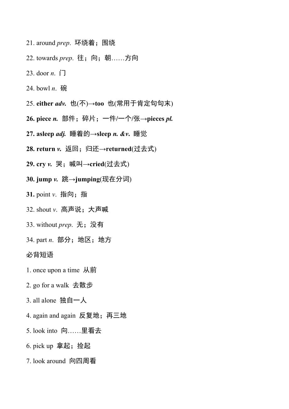 Module8知识点必背外研版英语七年级下册_第2页