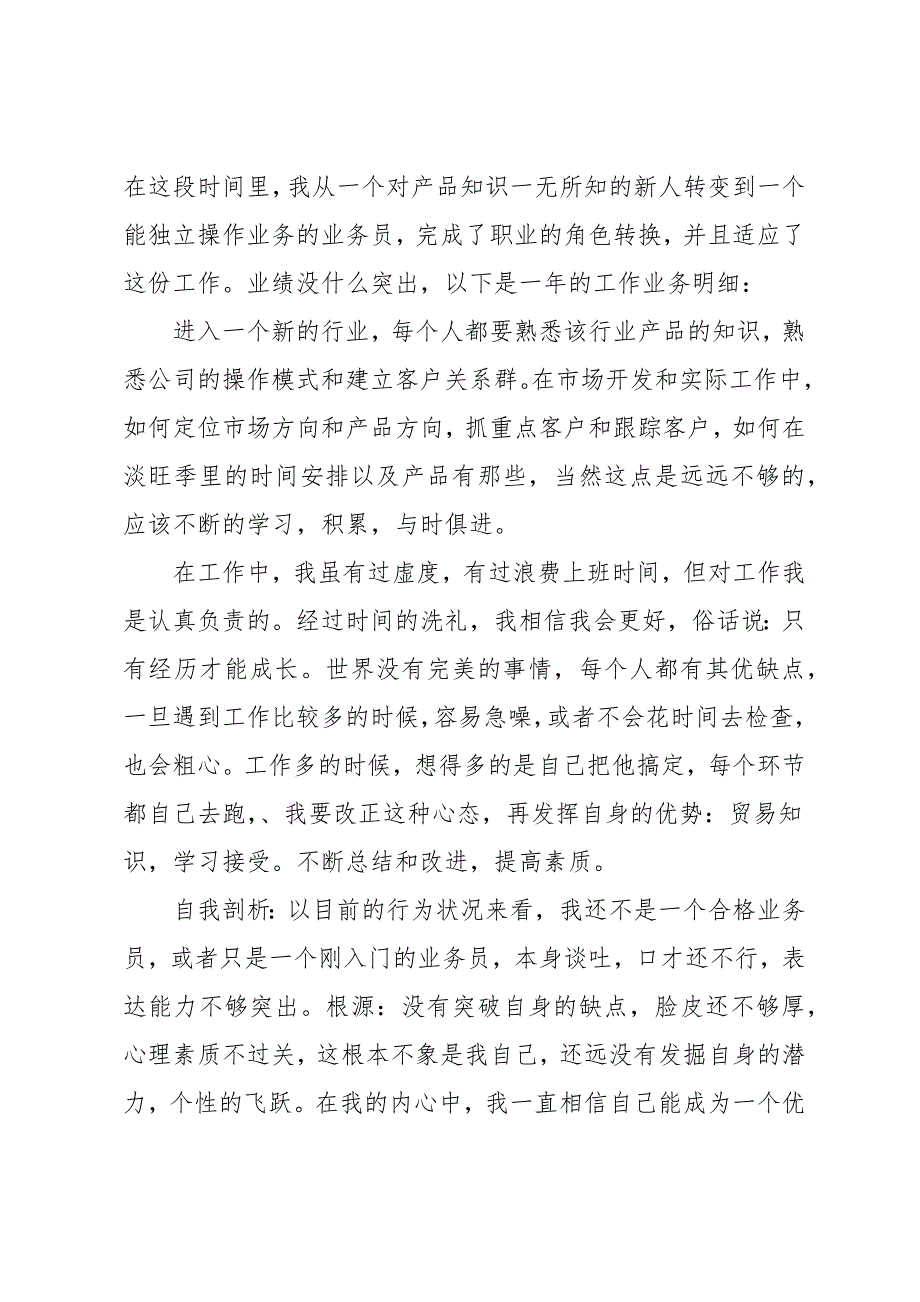 销售人员个人年终总结多篇_第2页