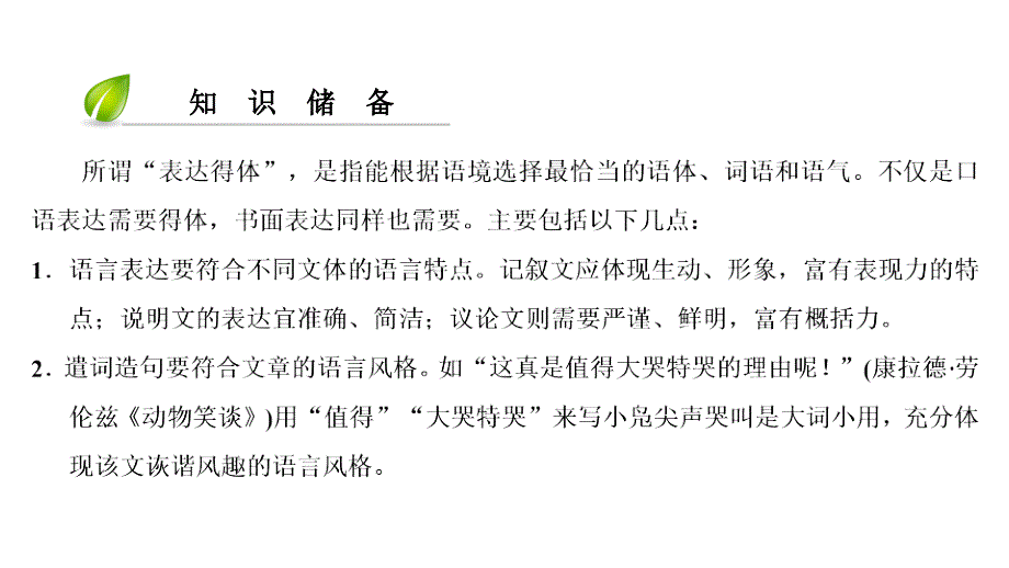 人教部编版语文八年级上册课件：第6单元作文导写 表达得体　符合语境_第4页