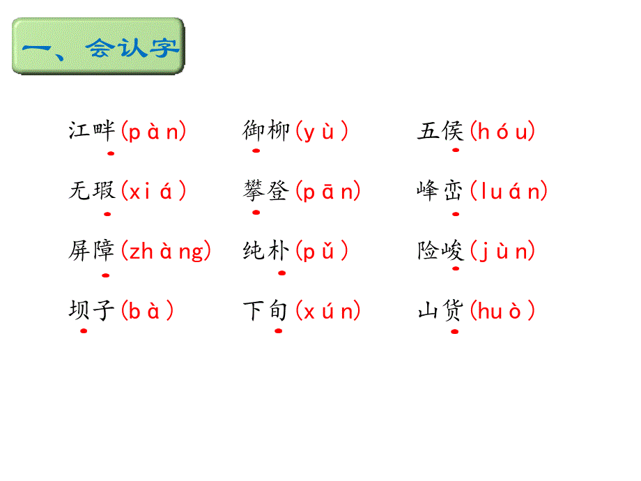 四年级下册语文课件－知识清单－第二单元∣语文S版 (共20.ppt)_第2页