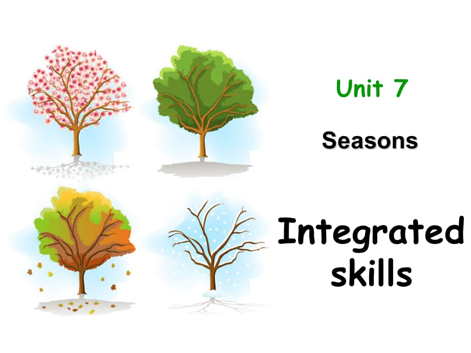 译林牛津版八年级英语上 Unit 7 Seasons Integrated skills公开课教学课件 (共23张PPT)_第4页