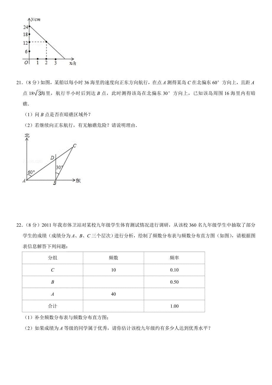2021湘教版八年级下册数学期末模拟卷（2）_第5页