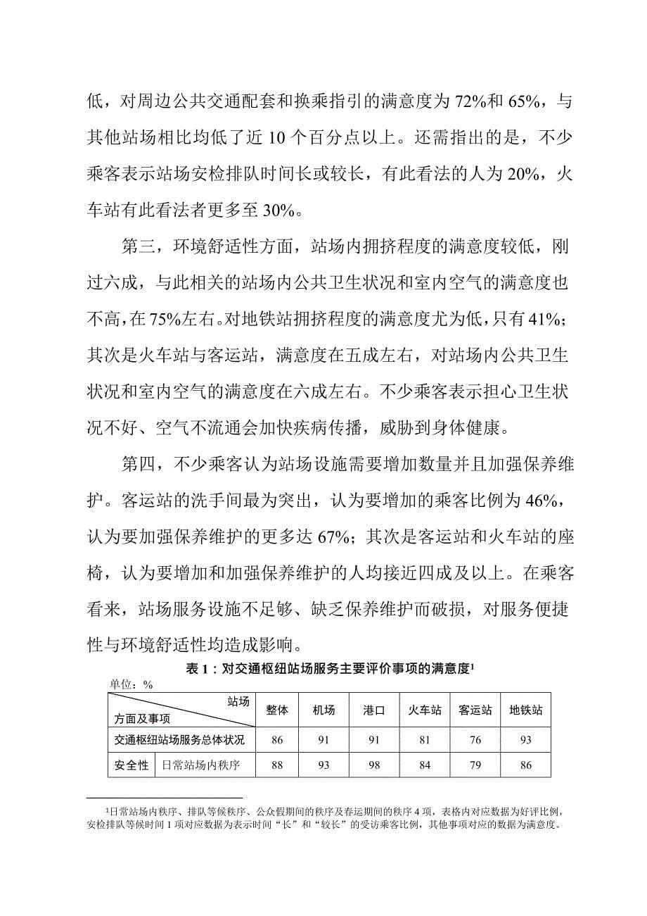 广州交通枢纽站场服务管理评价报告1_第5页