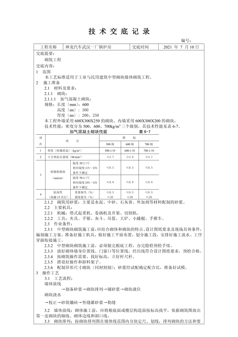 XX厂锅炉房砌筑工程技术交底（PDF版）_第1页