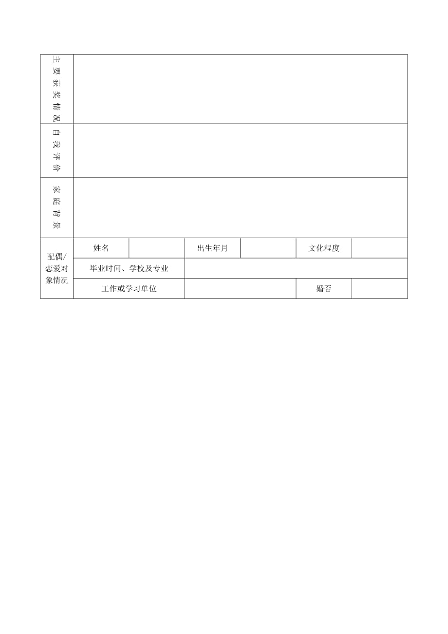 柳州职业技术学院招聘（录）人员申请登记表 - Liuzhou_第2页