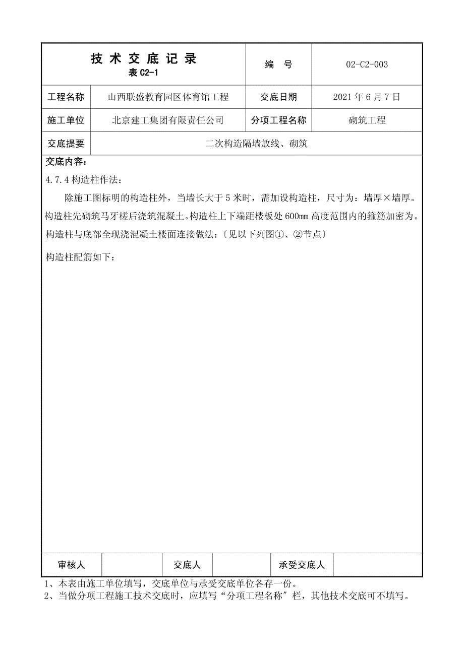 二次结构隔墙放线、砌筑工程技术交底（PDF版）_第5页