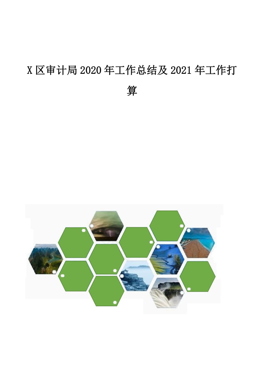 区审计局2020年工作总结及2021年工作打算_第1页