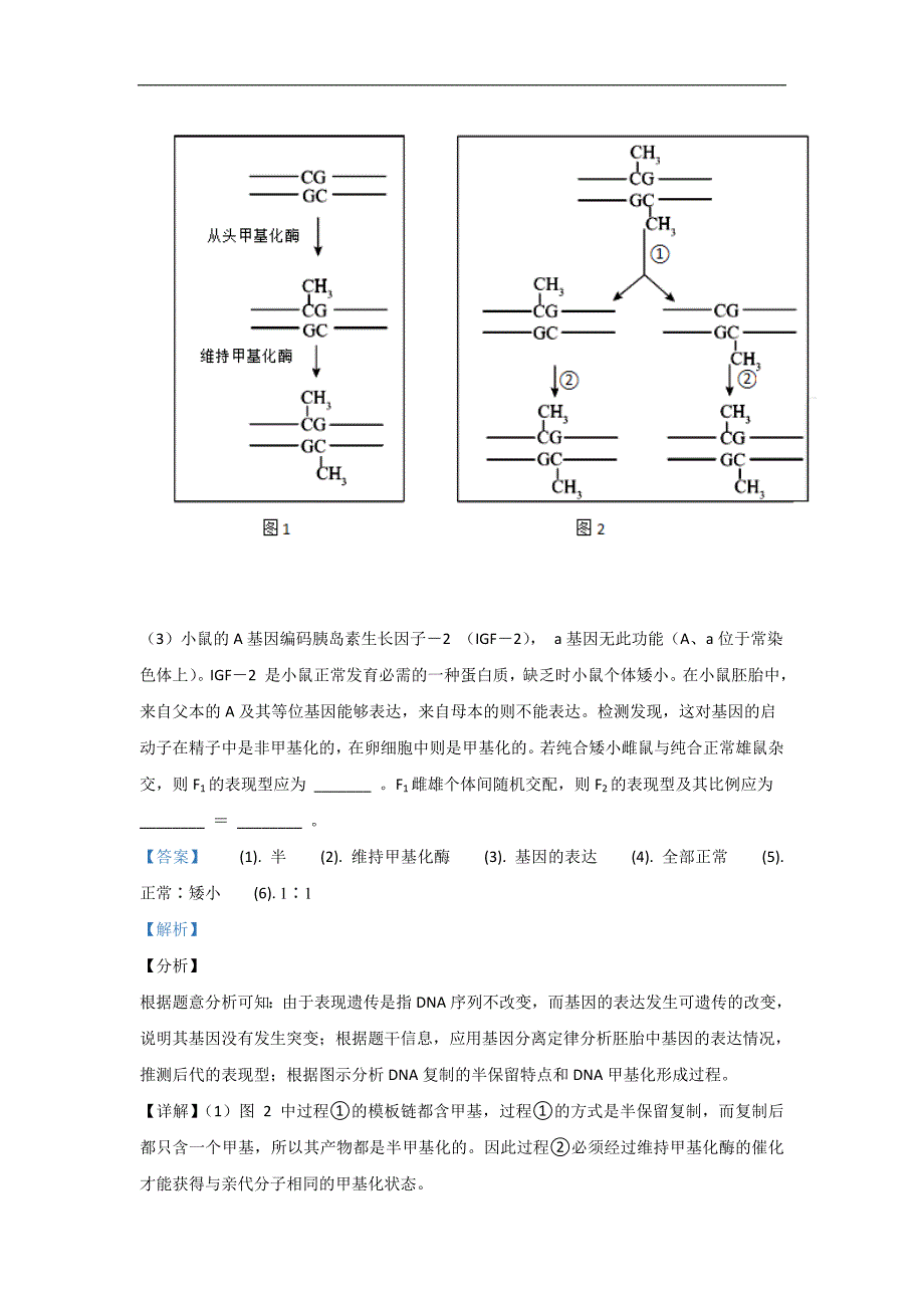 2021届6月天津高三生物模拟试卷分类汇编05 遗传规律和应用_第4页