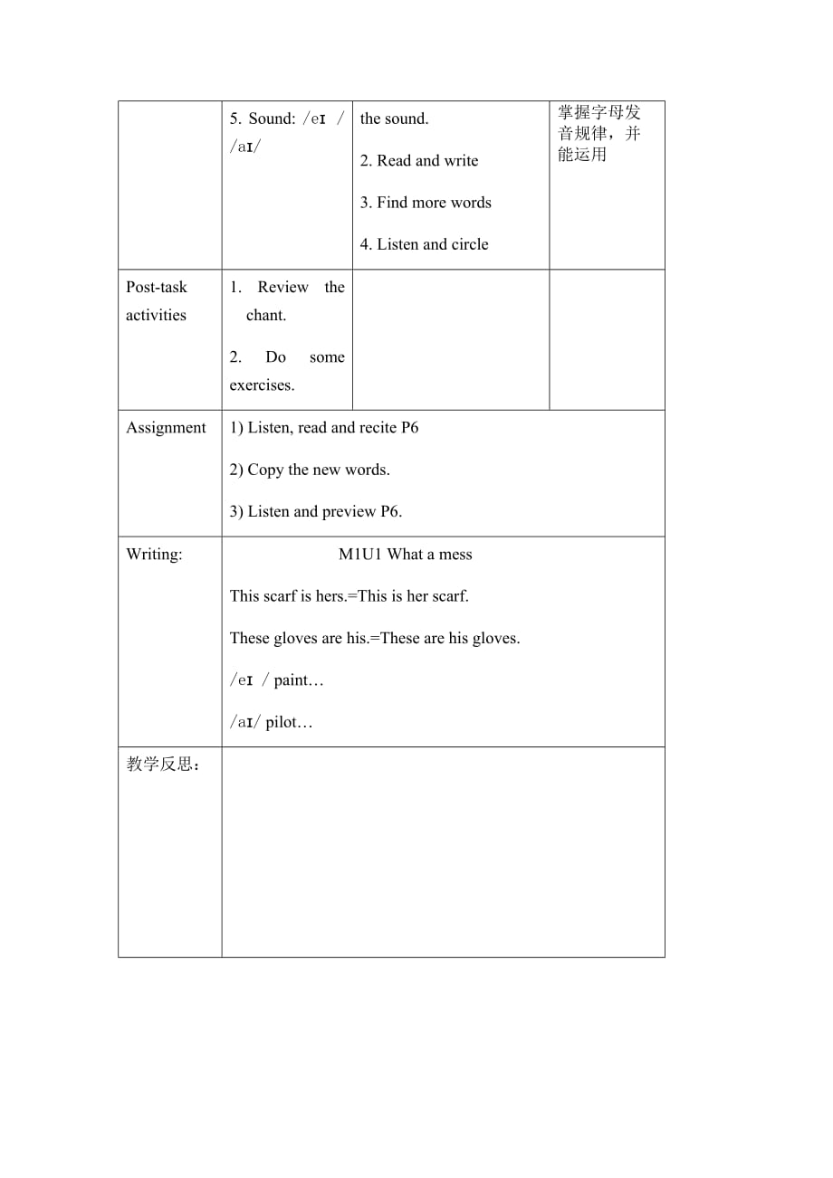 五年级下册英语教案-Module 1 Unit 1 What a mess Period 3 牛津上海版（试用本）_第3页