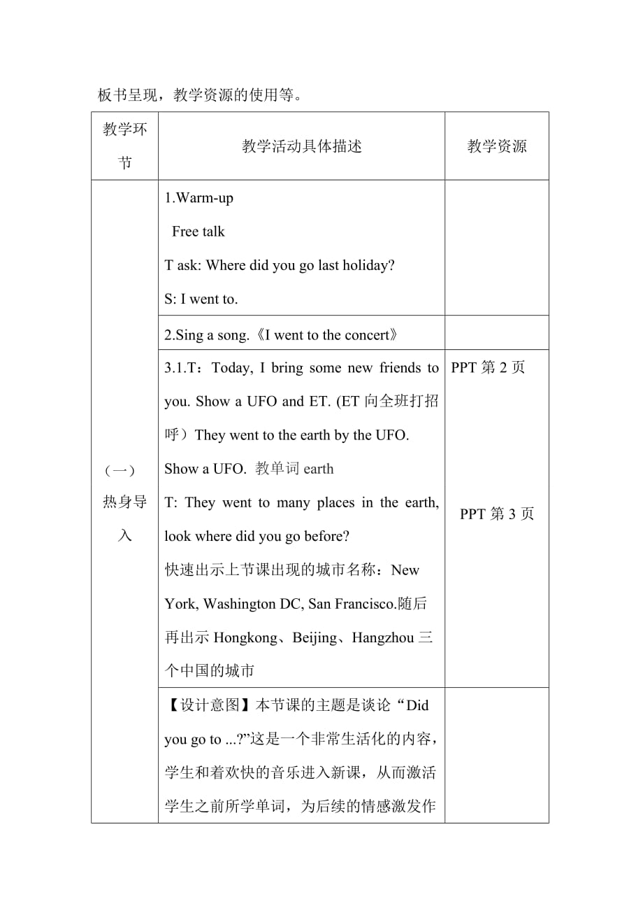 四年级下册英语教案－Module 9 Unit2｜外研社（三起）_第2页