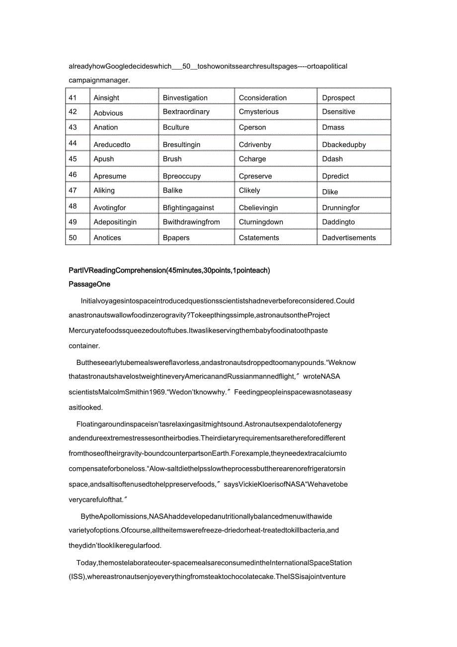 6月27日研究生学位课英语真题doc_第5页