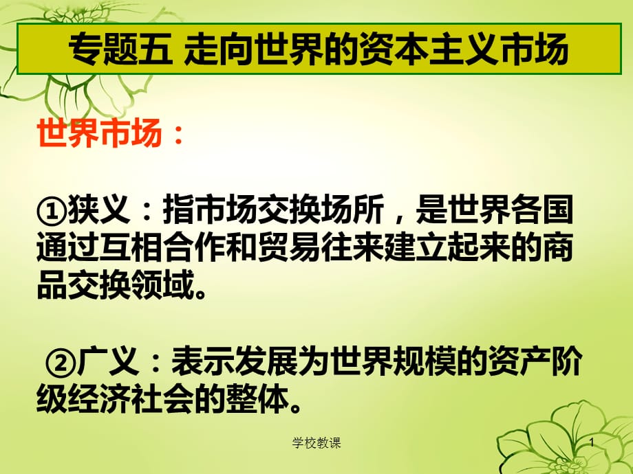 人民版必修二专题五第一课开辟文明交往的新航线【讲课适用】_第1页