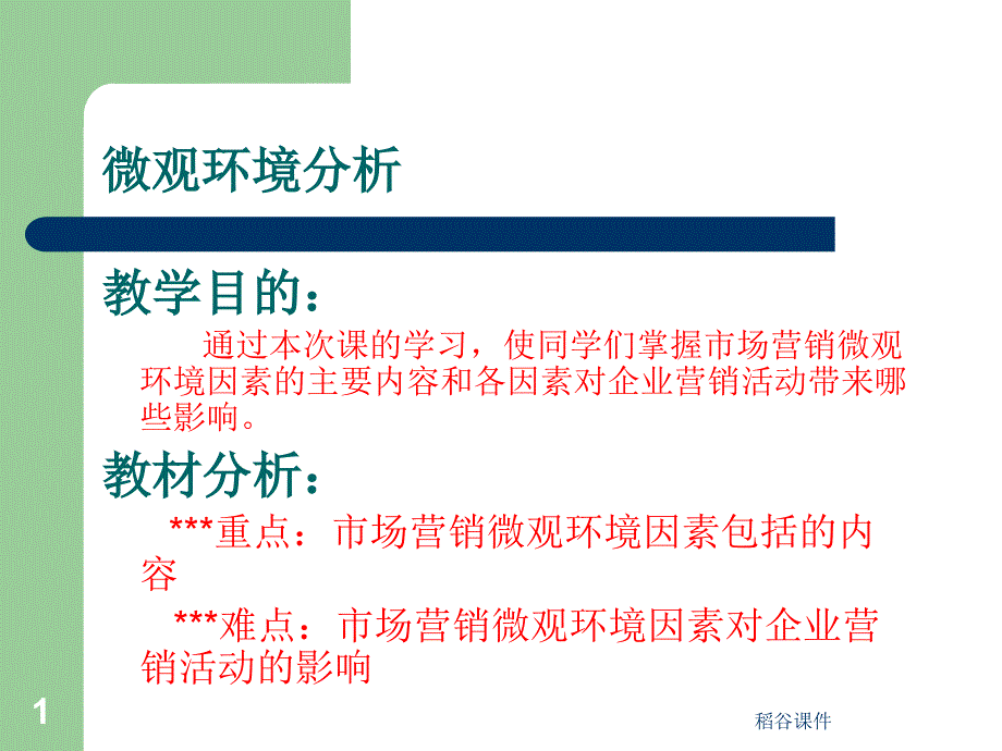 微观环境分析[专业材料]_第1页