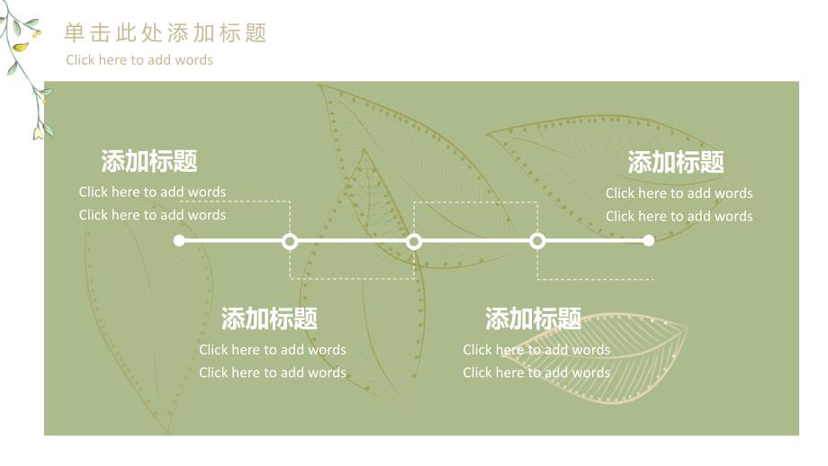 森系文艺风PPT (2)模板_第4页