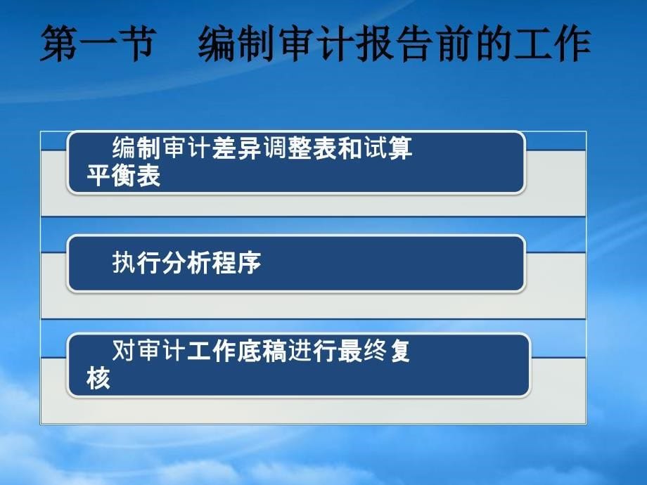 [精选]审计学之编制审计报告前的工作和审计报告_第5页