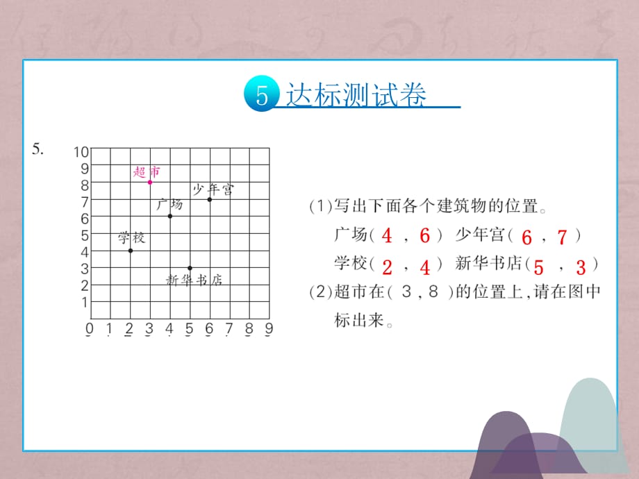 四年级上册数学 课件 - 第五单元达标测试卷 北师大版（2014秋）(共15张PPT)_第4页