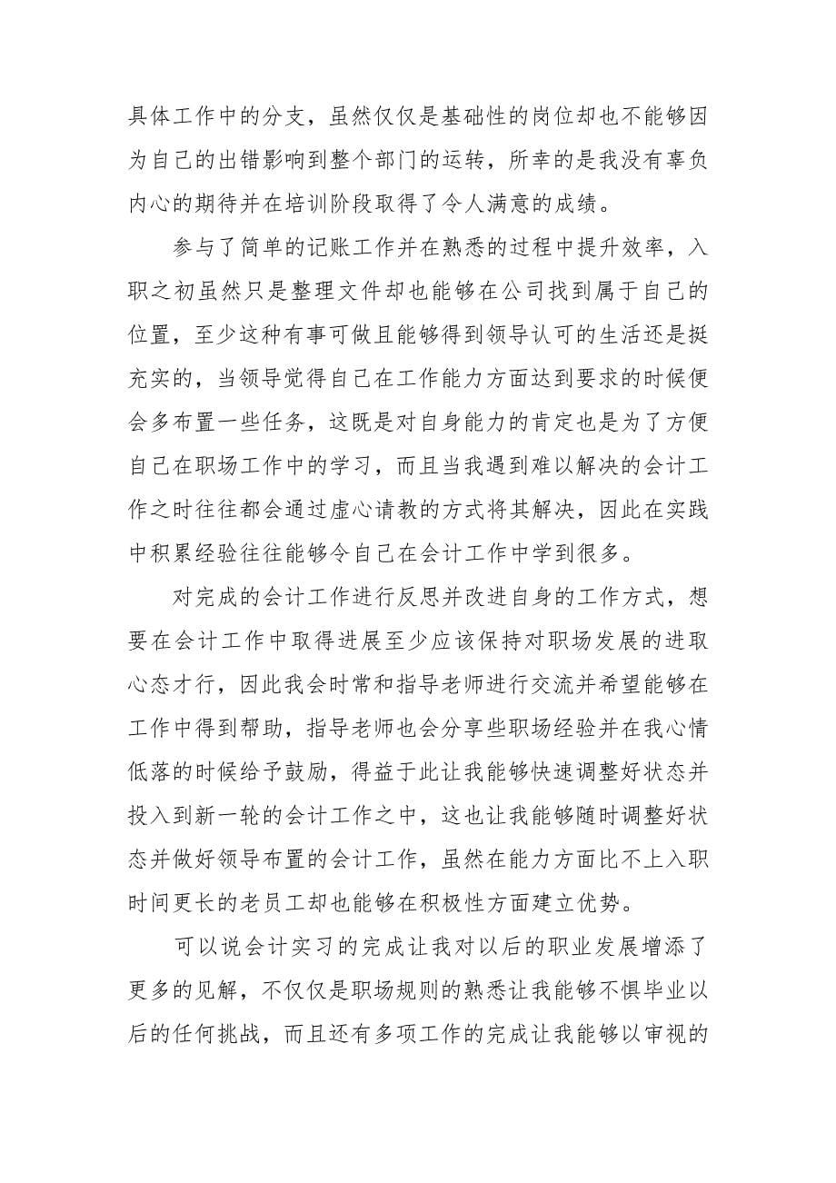 会计暑假实习生总结_第5页