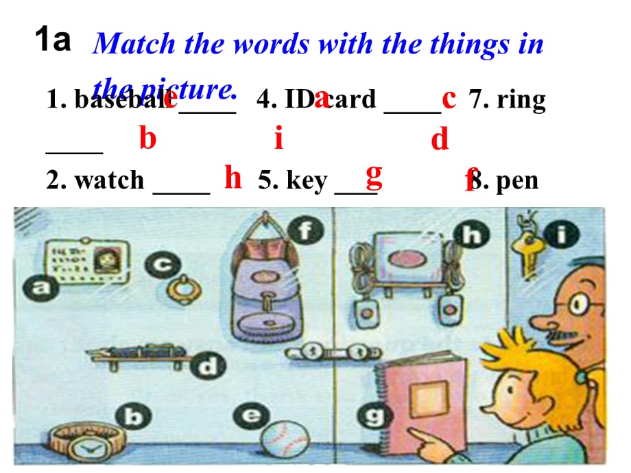 2018秋人教版（玉林）七年级英语上册课件：Unit 3　Is this your pencil Section B (1a-2c) (共29张PPT)_第4页