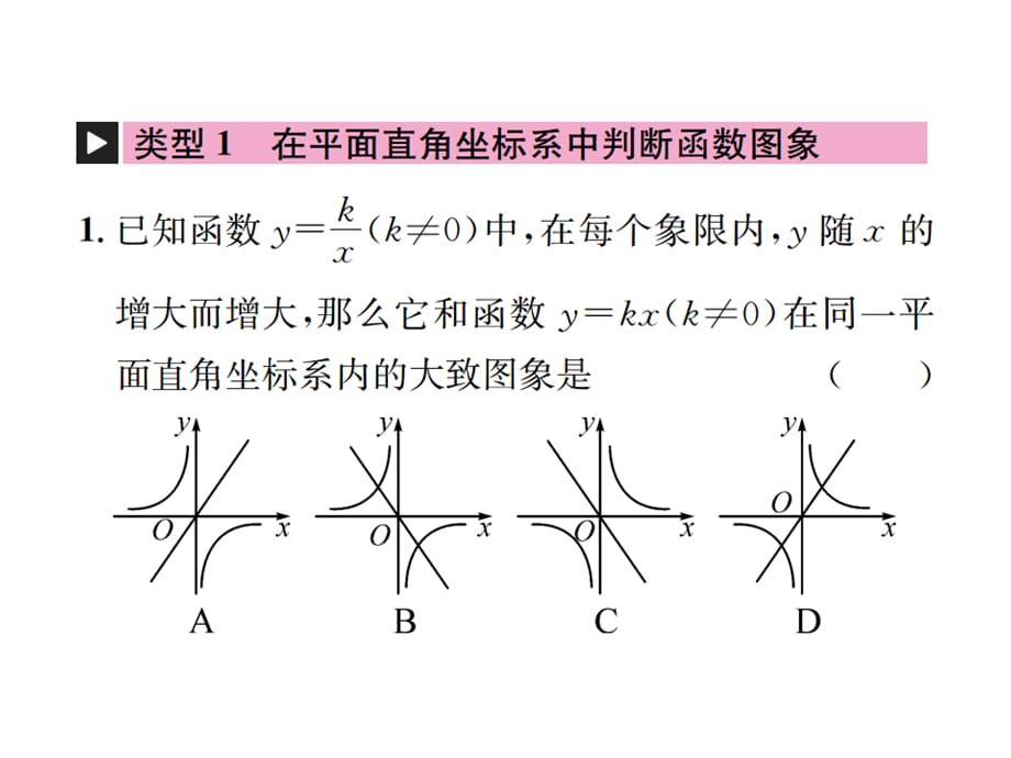 2018年秋九年级数学下册课件（人教版）：小专题(一) 反比例函数与一次函数综合(共25张PPT)_第2页