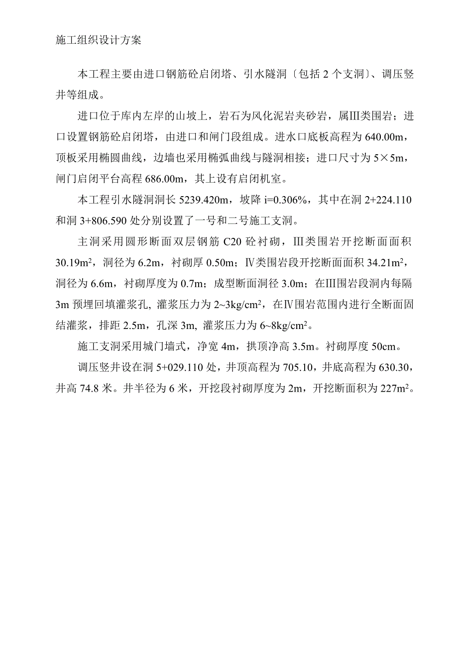 某电站工程施工组织设计方案模板_第3页