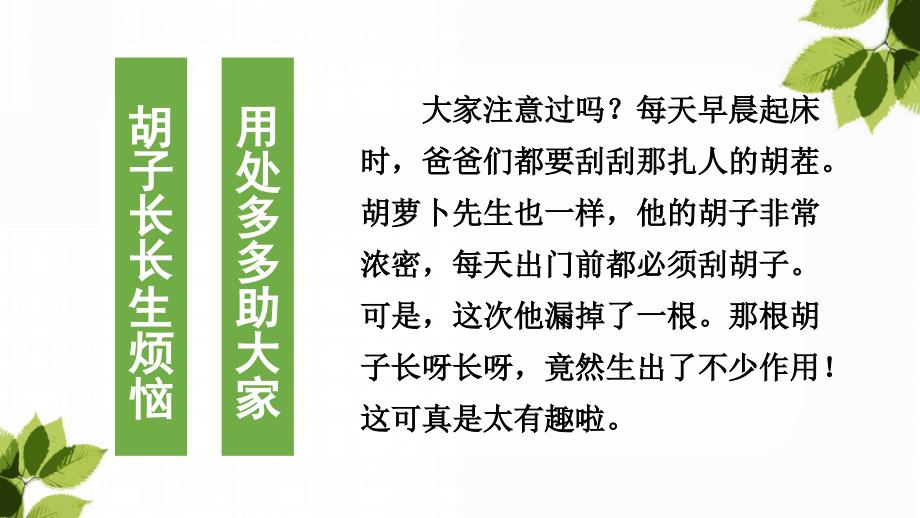 3年级上册语文课件-13 胡萝卜先生的长胡子_第2页