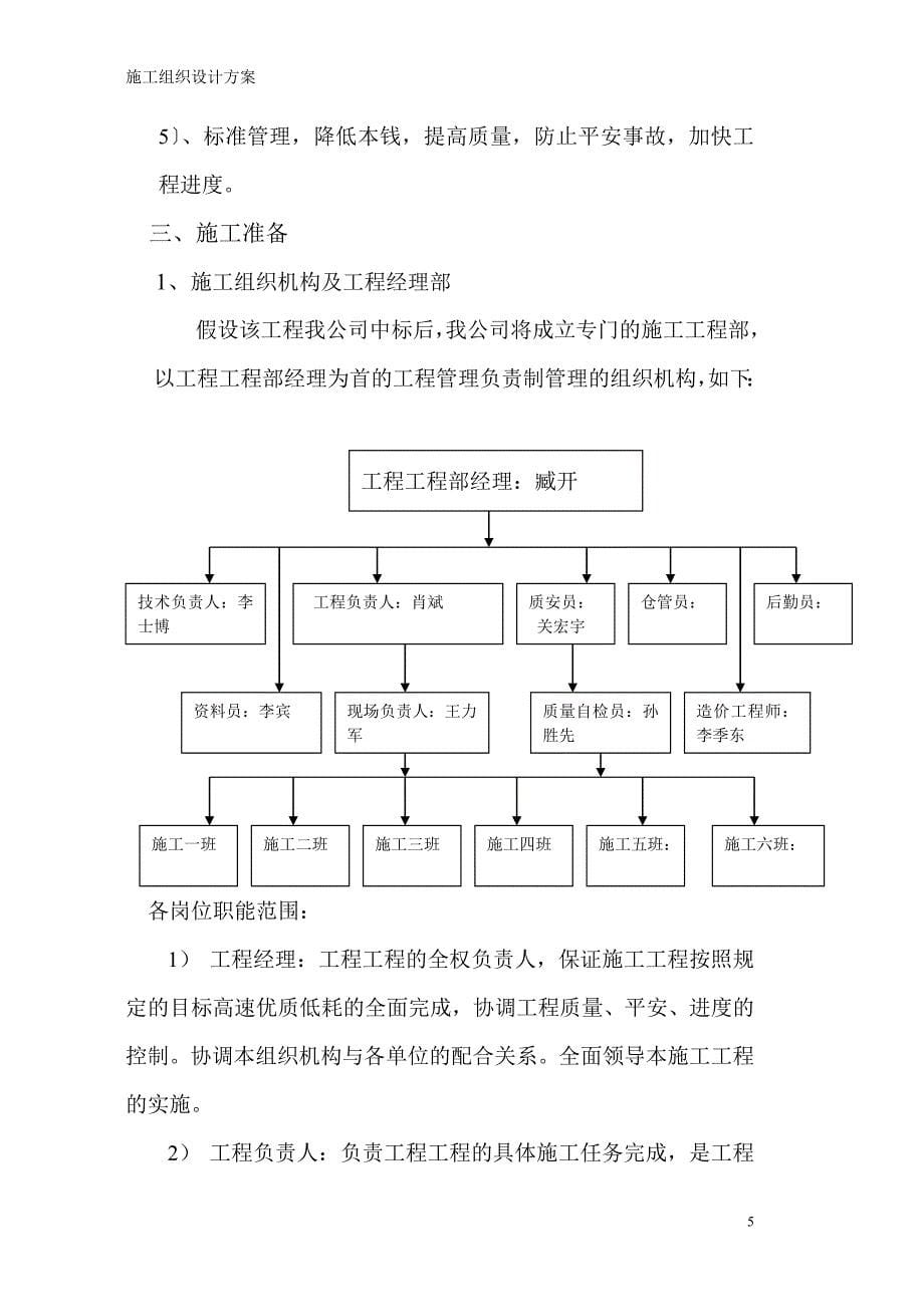 山东某住宅小区管道直饮水工程施工组织设计模板_第5页