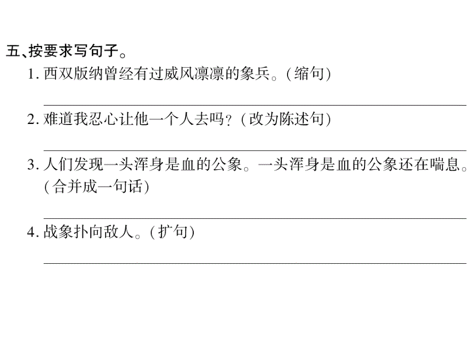 六年级上册语文课件-23、最后一头战象｜人教新课标 (共11张PPT)_第4页