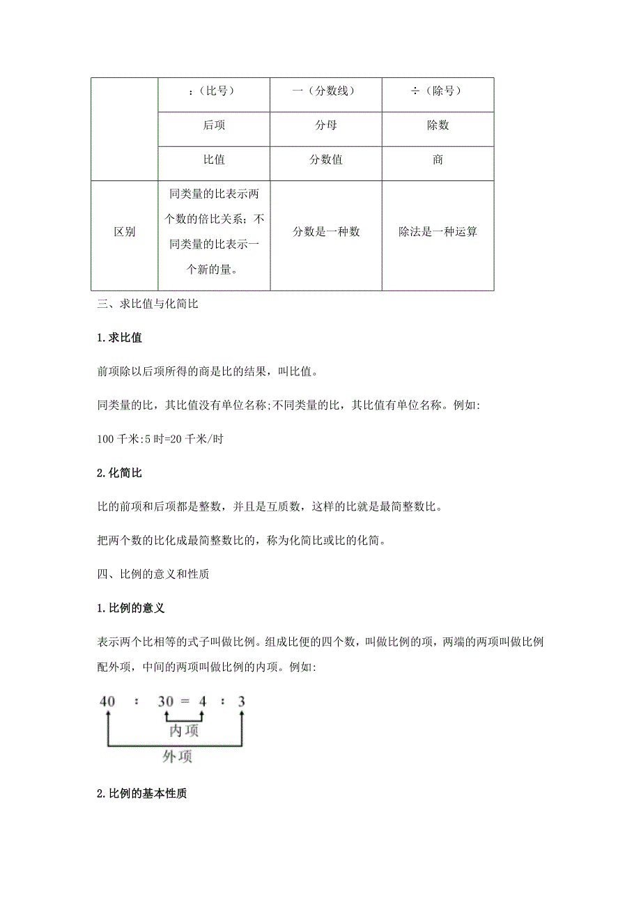 【小升初】10.比和比例教案讲义及练习_第2页