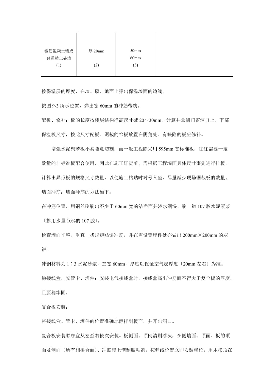 增强水泥（GRC）聚苯复合板外墙内保温施工工艺(Word版)_第3页