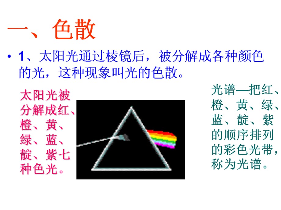 人教版八年级物理上册：4.5　光的色散(共22.ppt)_第5页