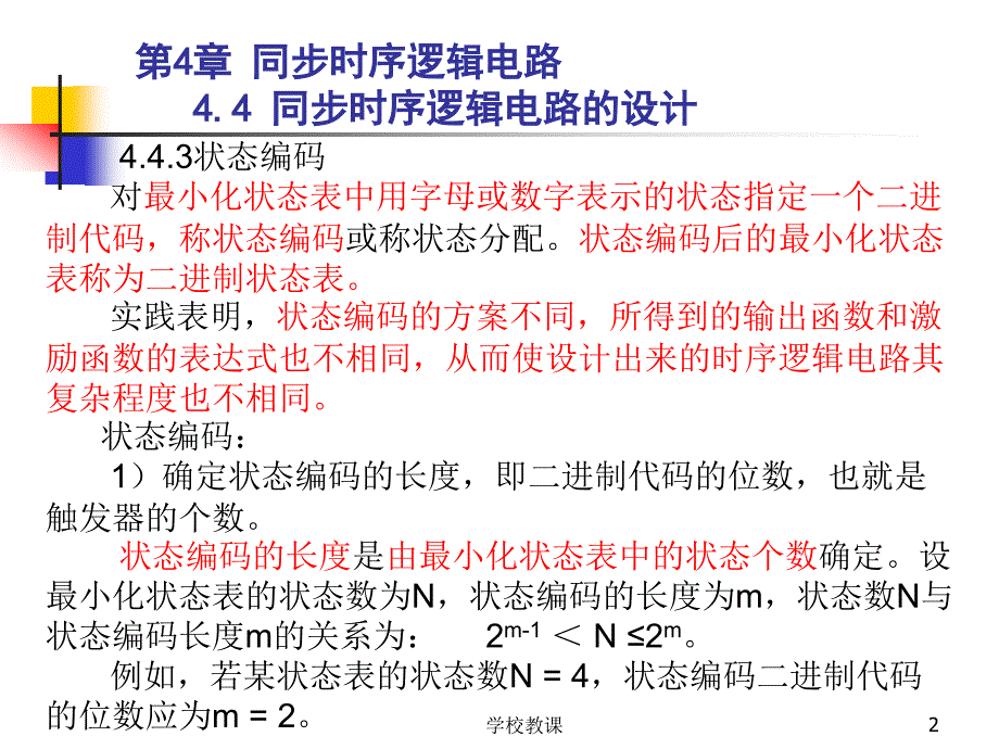 状态编码的几个原则(数电实验八可参考此课件)【课堂教学】_第2页