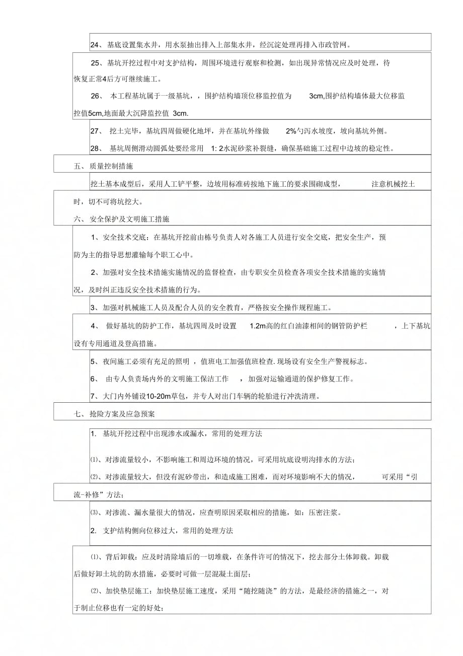 【2019年整理】1A土方开挖技术交底TJ012_第4页