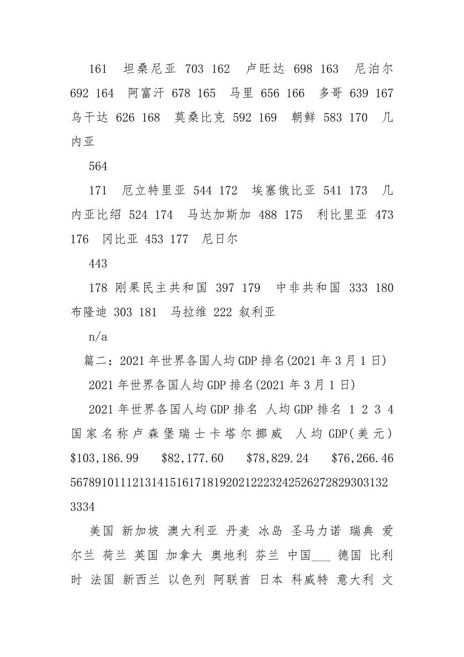 各国人均gdp排名_第5页