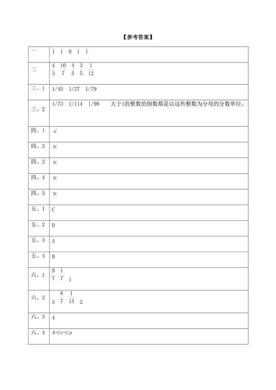 倒数的认识第一节习题-数学六年级上第三章除法第1节人教版_第5页