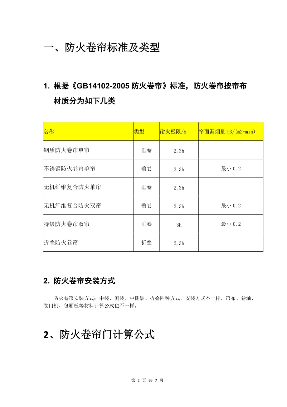 防火卷帘生产算料计算公式_第2页