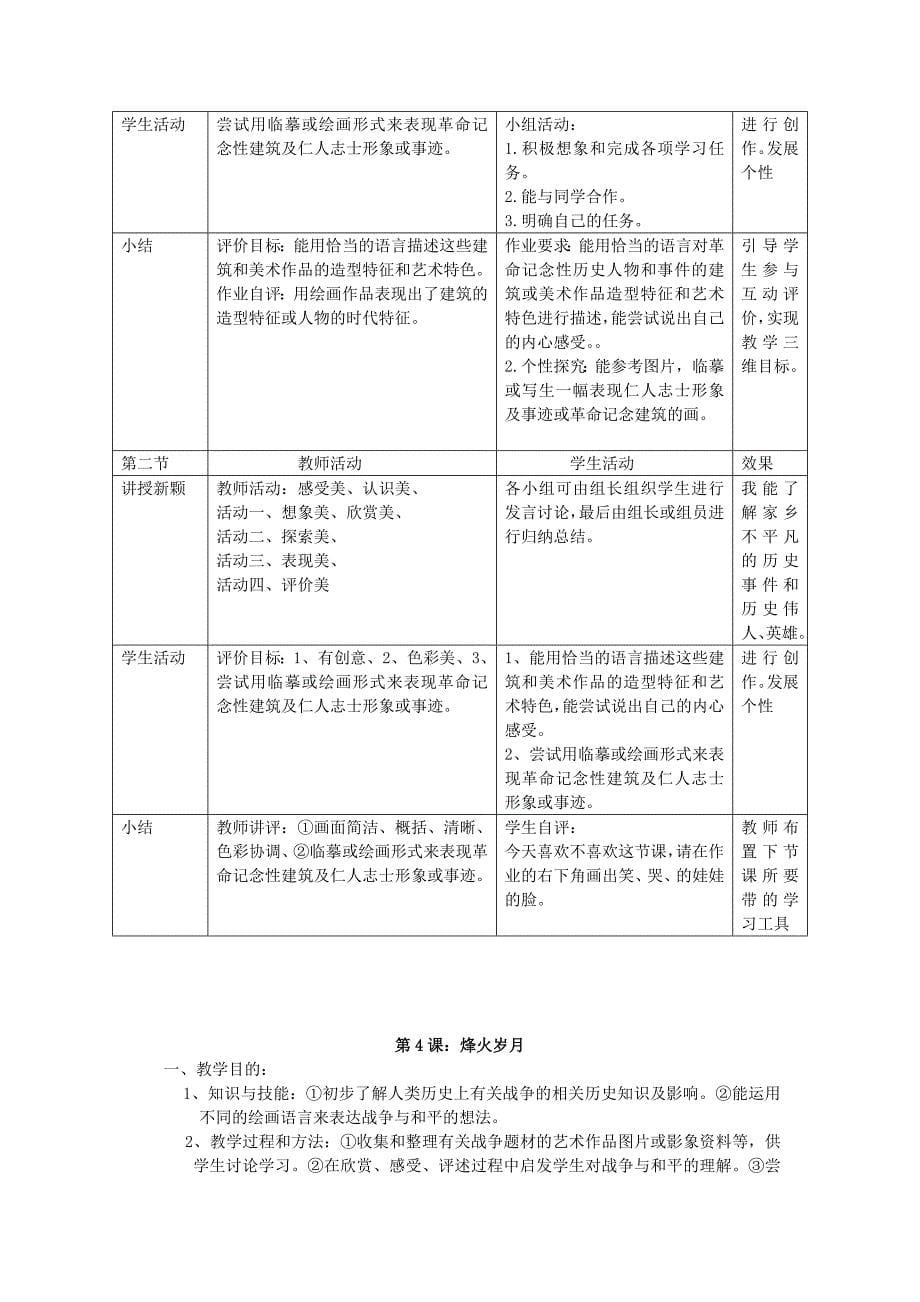 五年级美术下册全一册教案岭南版完美版_第5页