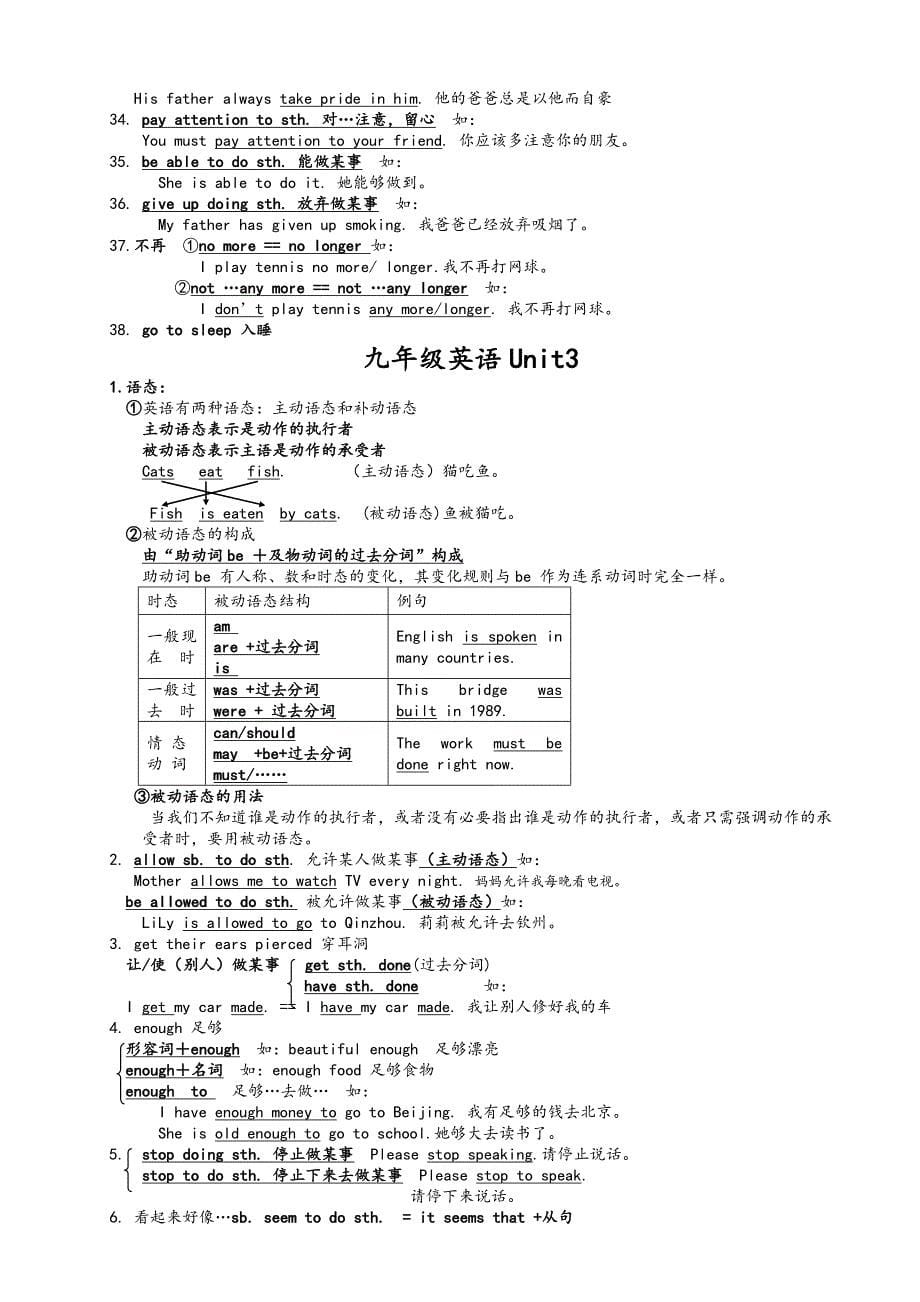 人教版新目标九年级英语知识点汇总_第5页